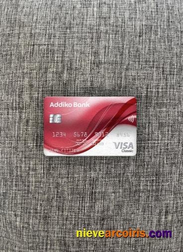 Montenegro Addiko Bank visa classic card photolook